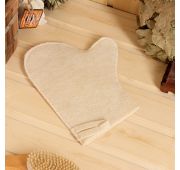 Рукавица для бани и сауны светлая 2593226