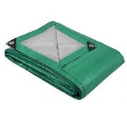 Тент 120 с люверсами зеленый  6х10м шаг 90 см