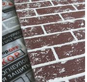 Огнеупорный лист «ОгнеупорOFF» 1200x 600x10 Декор кирпич шоколад