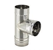 Тройник 115 90 нерж. 1мм