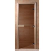 Дверь из каленого стекла 1800*680/1790*690 6мм, Бронза осина