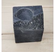 Испаритель для бани и сауны пиленый, натуральный скол, 1 отверстие D= 25мм